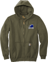 Brandywine Outlaws Carhartt Midweight Hooded Zip-Front Sweatshirt