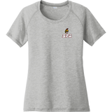 Seacoast Spartans (SPA) Ladies PosiCharge Tri-Blend Wicking Scoop Neck Raglan Tee